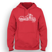 JL Illustration For A Honda Valkyrie 2015 Motorbike Fan Hoodie