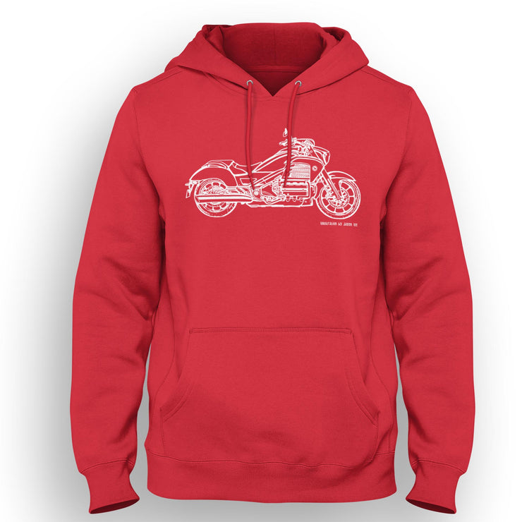 JL Illustration For A Honda Valkyrie 2015 Motorbike Fan Hoodie