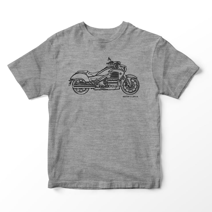 JL Illustration For A Honda Valkyrie 2015 Motorbike Fan T-shirt