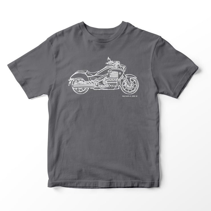 JL Illustration For A Honda Valkyrie 2015 Motorbike Fan T-shirt