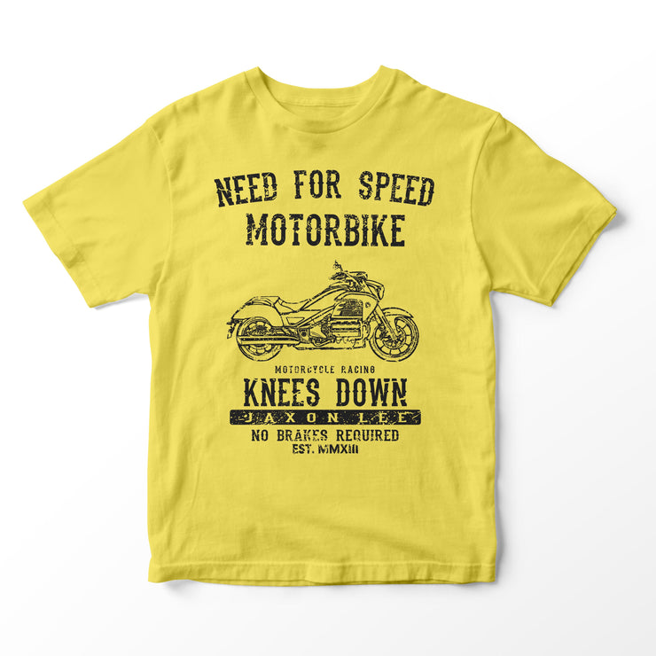 JL Speed Illustration for a Honda Valkyrie 2015 Motorbike fan T-shirt