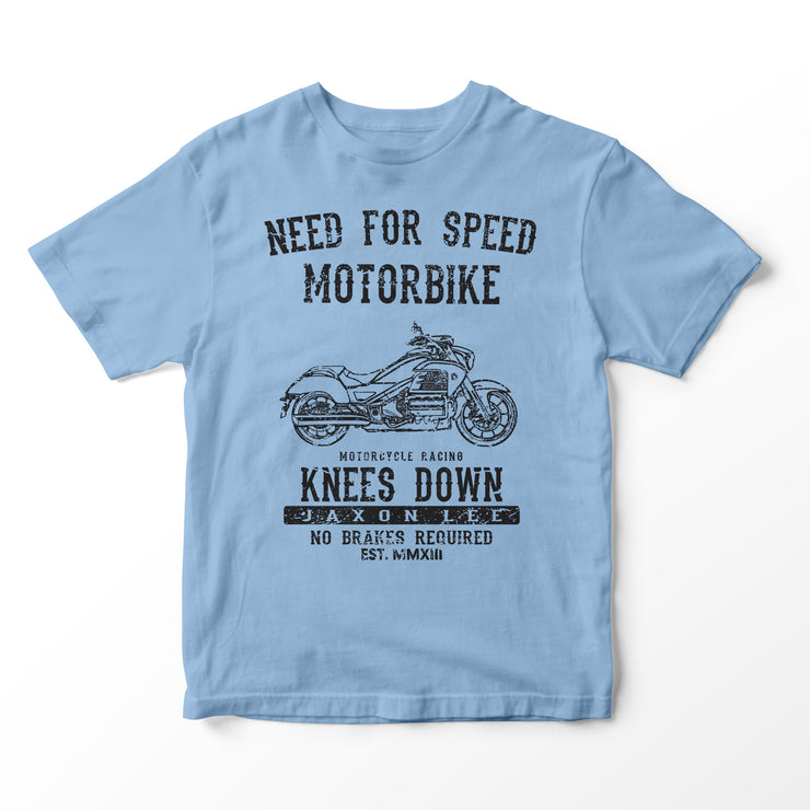 JL Speed Illustration for a Honda Valkyrie 2015 Motorbike fan T-shirt