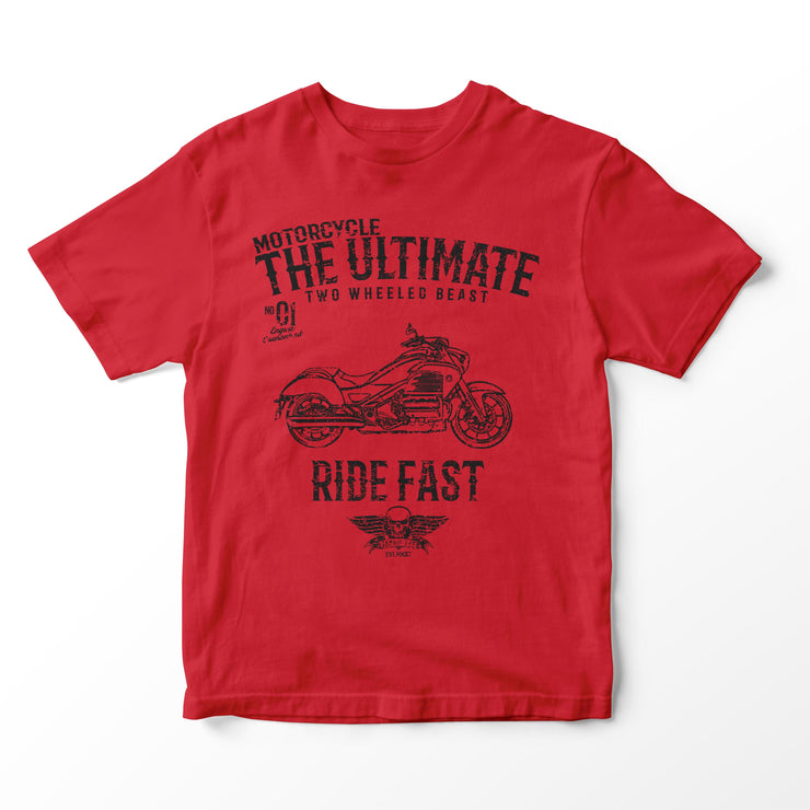 JL Ultimate Illustration for a Honda Valkyrie 2015 Motorbike fan T-shirt