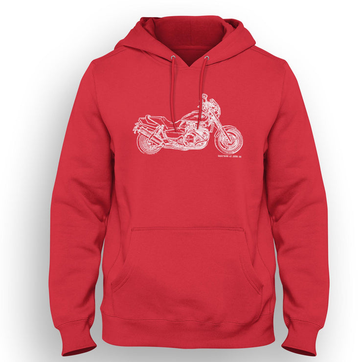 JL Illustration For A Honda X4 1997 Motorbike Fan Hoodie