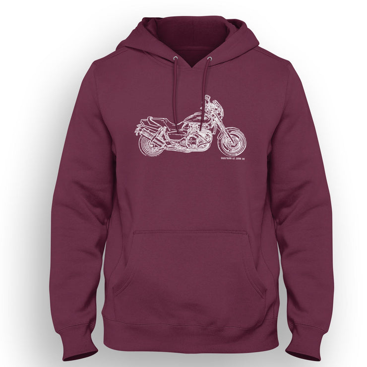 JL Illustration For A Honda X4 1997 Motorbike Fan Hoodie
