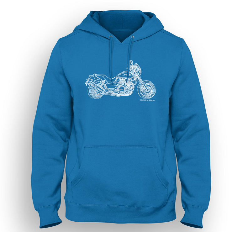 JL Illustration For A Honda X4 1997 Motorbike Fan Hoodie