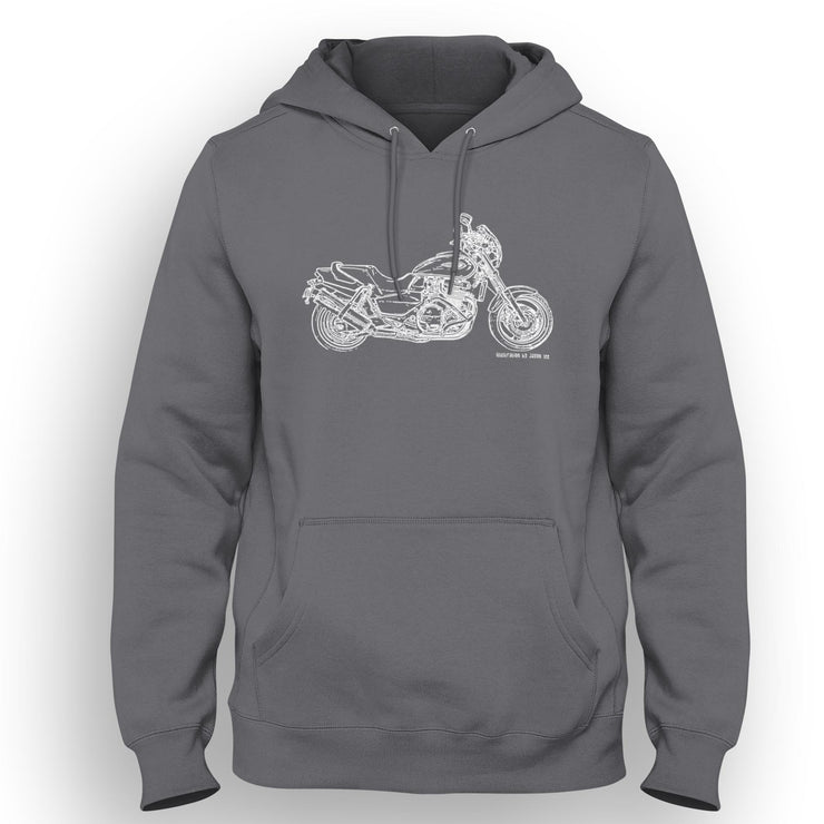 JL Illustration For A Honda X4 1997 Motorbike Fan Hoodie