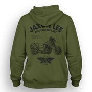 JL Ride Illustration For A Honda X4 1997 Motorbike Fan Hoodie