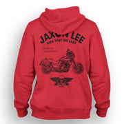 JL Ride Illustration For A Honda X4 1997 Motorbike Fan Hoodie