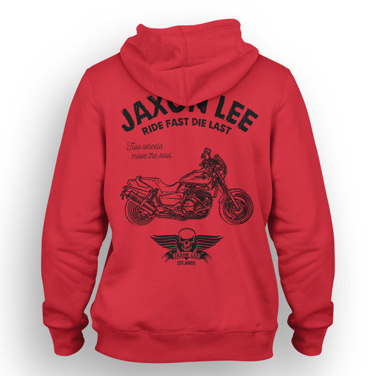 JL Ride Illustration For A Honda X4 1997 Motorbike Fan Hoodie