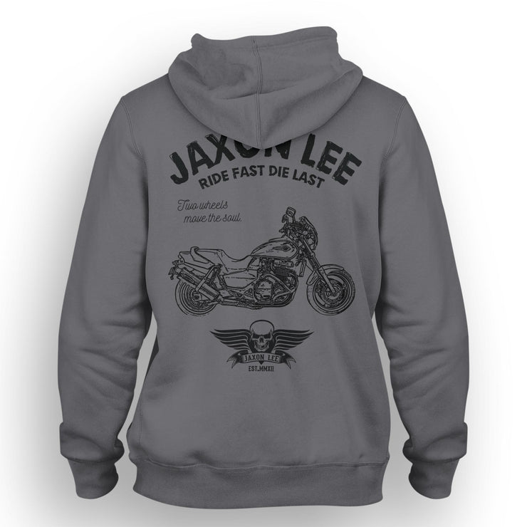 JL Ride Illustration For A Honda X4 1997 Motorbike Fan Hoodie