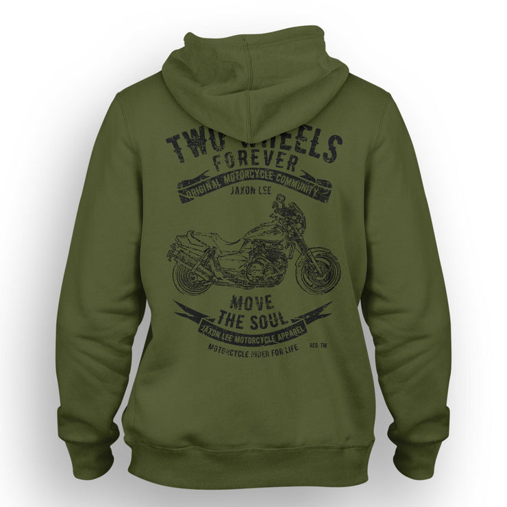 JL Soul Illustration For A Honda X4 1997 Motorbike Fan Hoodie