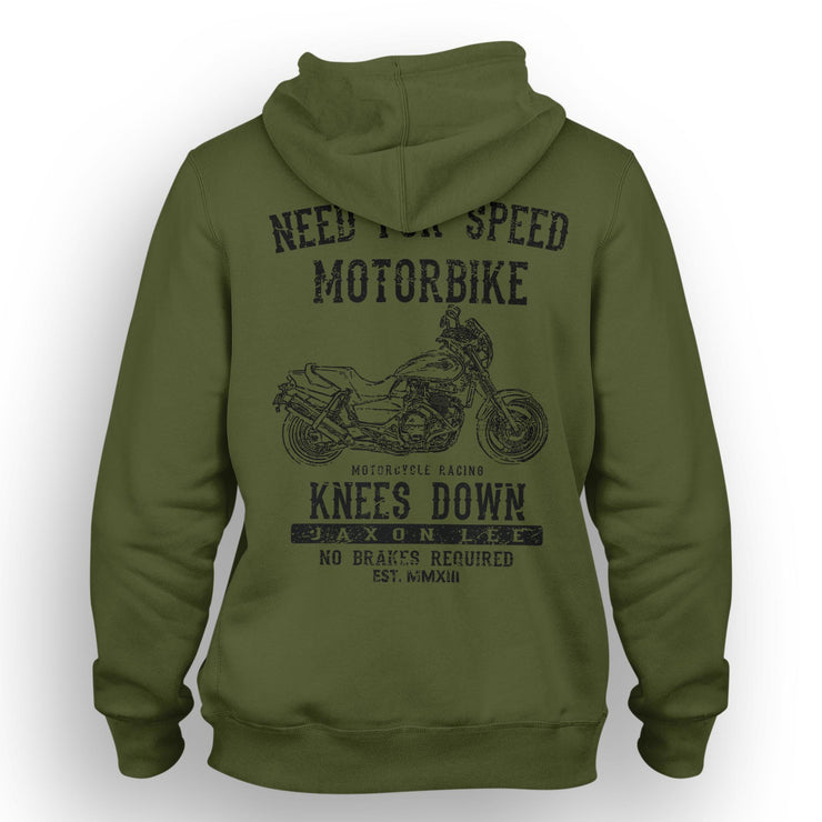 JL Speed Illustration For A Honda X4 1997 Motorbike Fan Hoodie