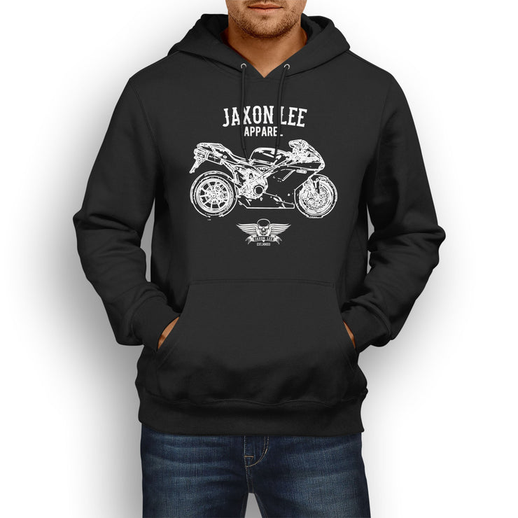Jaxon Lee Illustration For A Ducati 1198 Motorbike Fan Hoodie