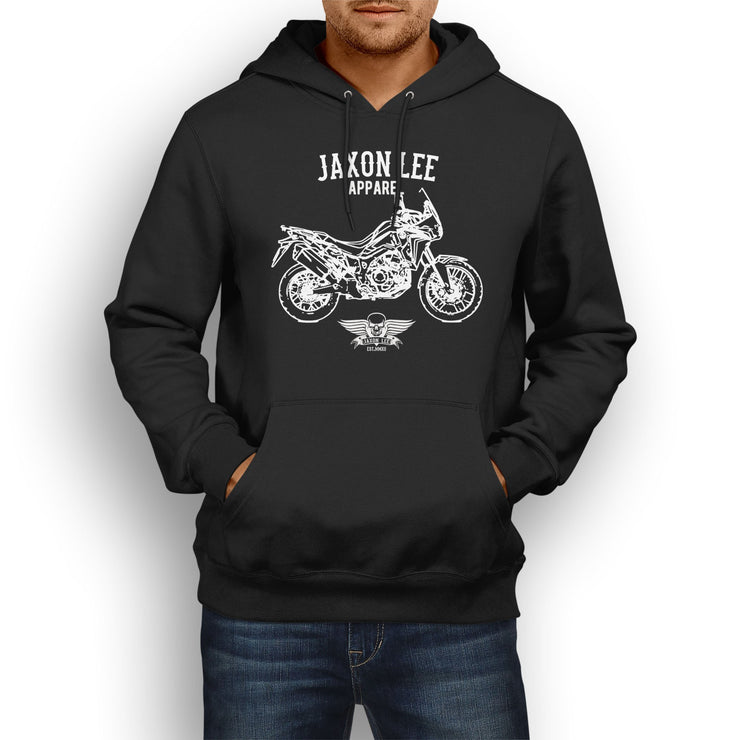 Jaxon Lee Illustration For A Honda Africa Twin 2016 Motorbike Fan Hoodie