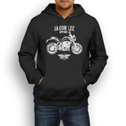 Jaxon Lee illustration for a KTM 125 Duke Motorcycle fan Hoodie