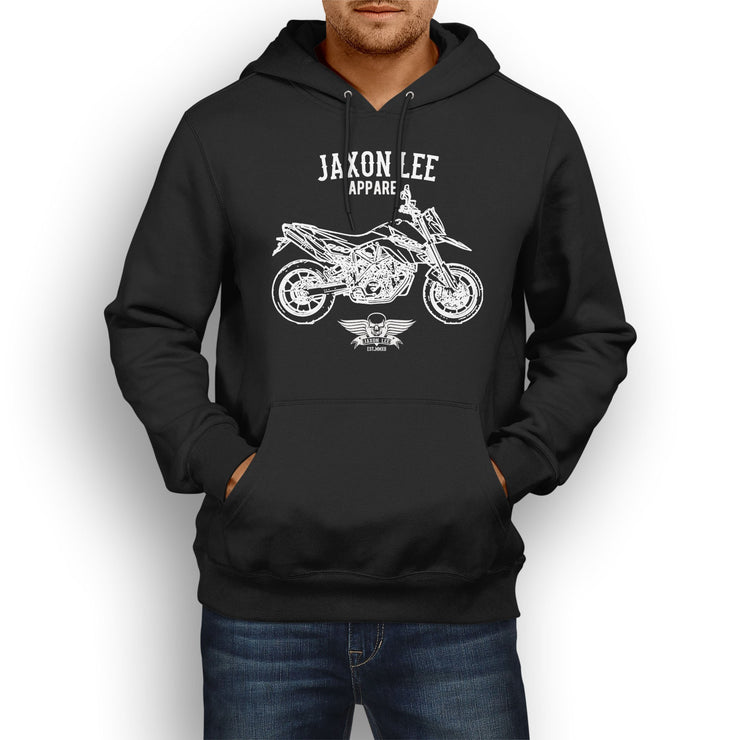 Jaxon Lee KTM 950 Supermoto R inspired Motorcycle Art Hoody - Jaxon lee