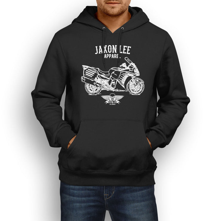Jaxon Lee Illustration For A Kawasaki 1400GTR Motorbike Fan Hoodie