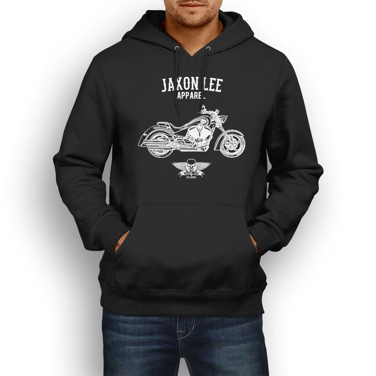 Jaxon Lee Illustration For A Victory Kingpin Motorbike Fan Hoodie