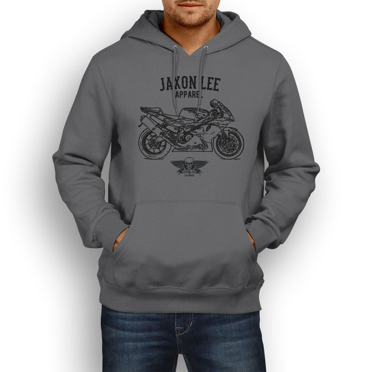 Jaxon Lee Illustration for a Aprilia RSV1000R Factory Motorbike fan Hoodie