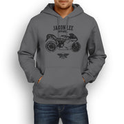 Jaxon Lee Illustration For A Ducati 1198 Motorbike Fan Hoodie