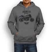 Jaxon Lee Illustration For A Ducati Monster 796 Motorbike Fan Hoodie