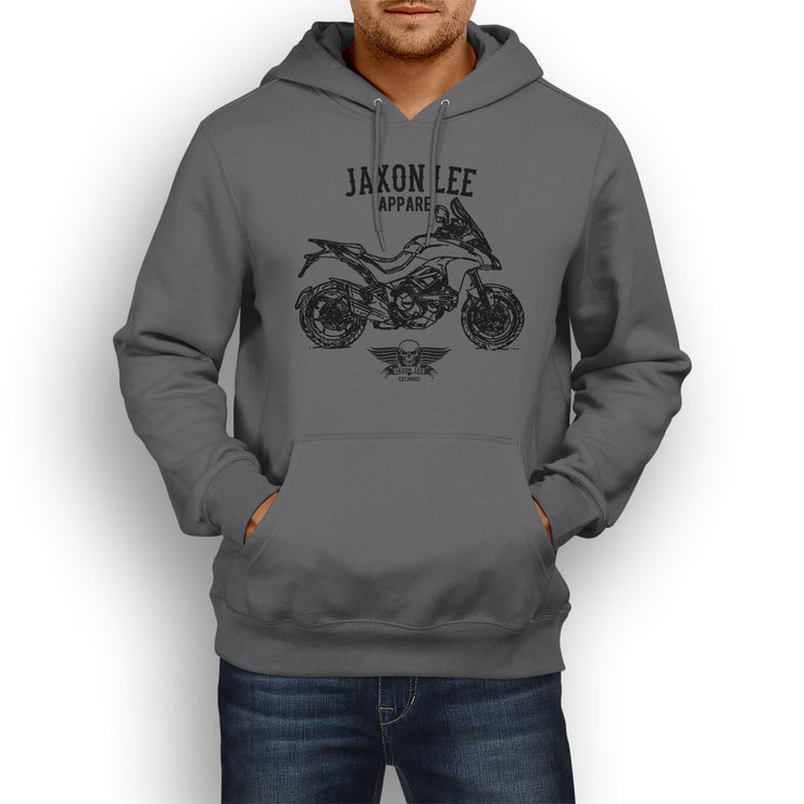 Jaxon Lee Illustration For A Ducati Multistrada 1200 DVT 2015 Motorbike Fan Hood