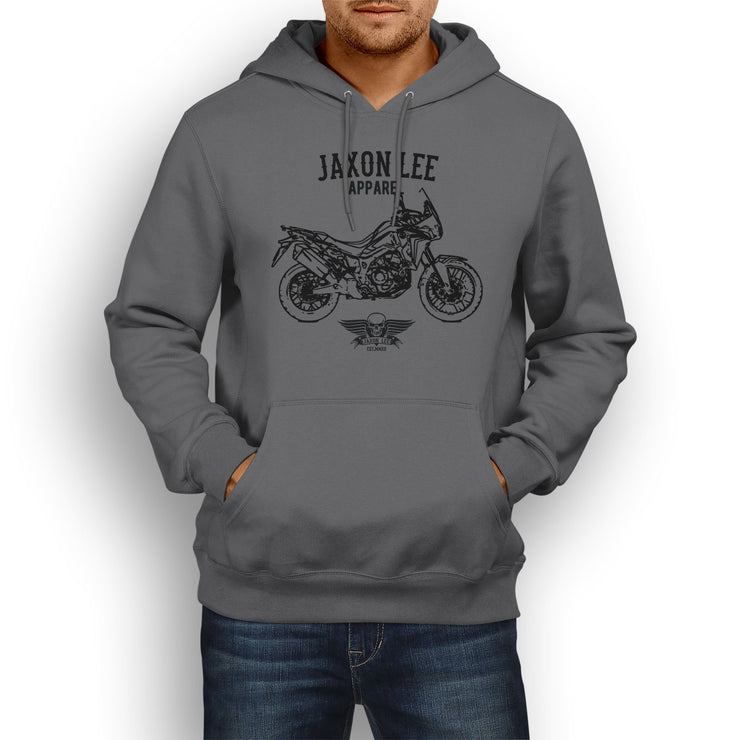 Jaxon Lee Illustration For A Honda Africa Twin 2016 Motorbike Fan Hoodie