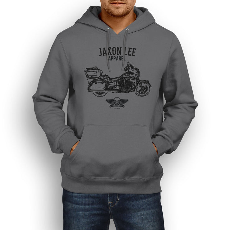 Jaxon Lee Illustration For A Indian Roadmaster Motorbike Fan Hoodie