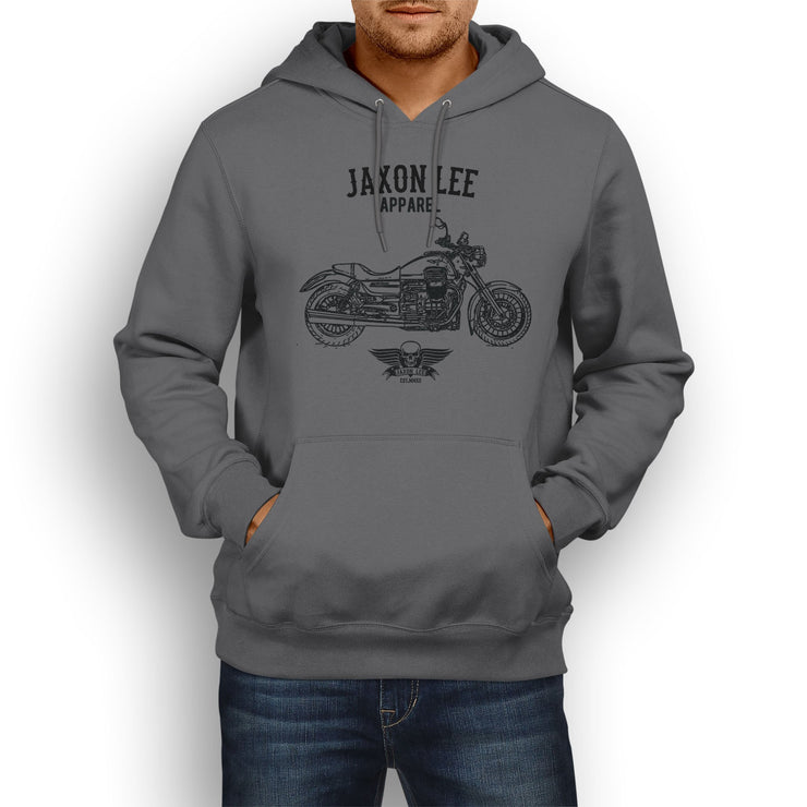 Jaxon Lee Moto Guzzi California 1400 Custom inspired Motorcycle Art Hoody - Jaxon lee