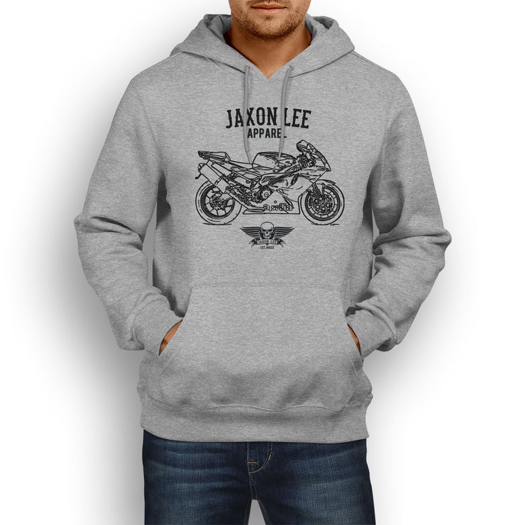 Jaxon Lee Illustration for a Aprilia RSV1000R Factory Motorbike fan Hoodie