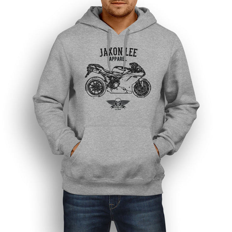 Jaxon Lee Illustration For A Ducati 1198 Motorbike Fan Hoodie