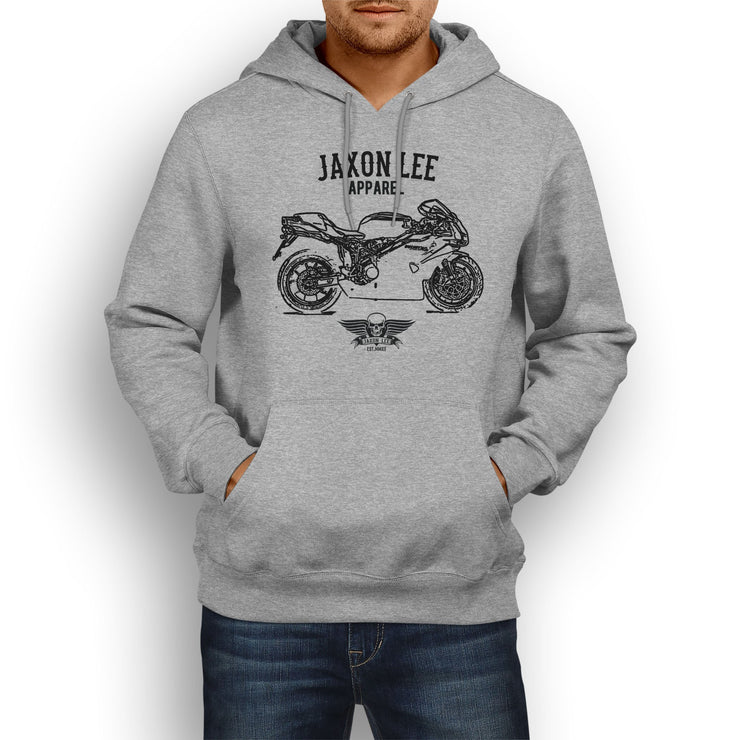 Jaxon Lee Illustration For A Ducati 749R Motorbike Fan Hoodie