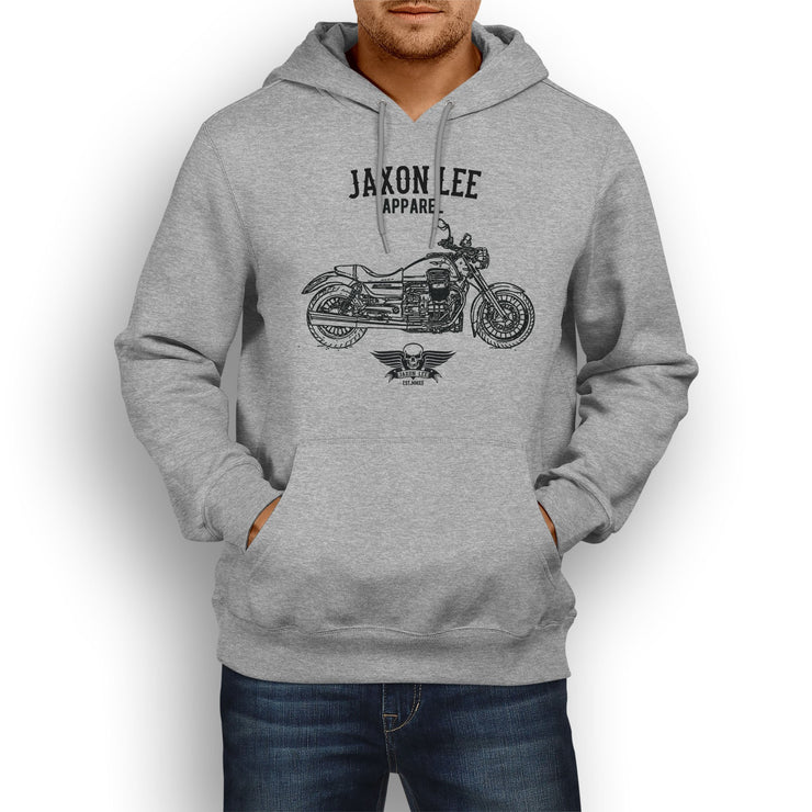 Jaxon Lee Moto Guzzi California 1400 Custom inspired Motorcycle Art Hoody - Jaxon lee