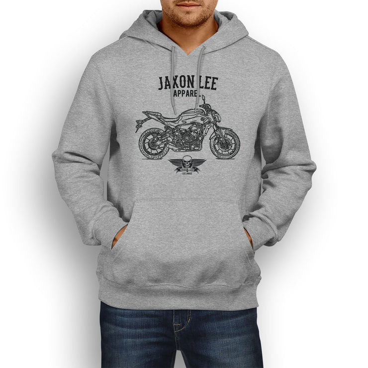 Jaxon Lee Illustration For A Yamaha MT07 Motorbike Fan Hoodie