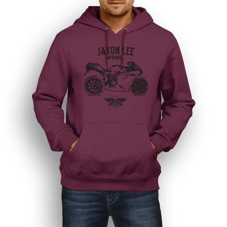Jaxon Lee Illustration For A Ducati 1098R Motorbike Fan Hoodie