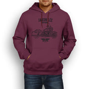 Jaxon Lee Art Hoodie aimed at fans of Harley Davidson Road King Motorbike