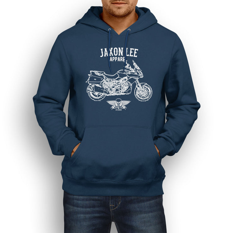 Jaxon Lee Illustration for a Aprilia Caponord 1200 ABS Motorbike fan Hoodie