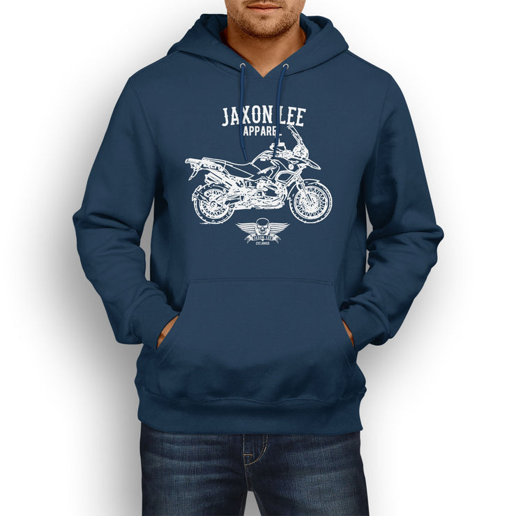 Jaxon Lee Illustration For A BMW R1200GS Adventure 2012 Fan Hoodie