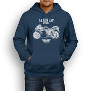 Jaxon Lee Illustration For A Ducati 749 Motorbike Fan Hoodie