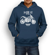 Jaxon Lee Illustration For A Ducati Hypermotard 939SP Motorbike Fan Hoodie