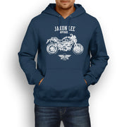 Jaxon Lee Illustration For A Ducati Monster 796 Motorbike Fan Hoodie
