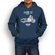 Jaxon Lee Illustration For A Indian Chieftain Dark Horse Motorbike Fan Hoodie