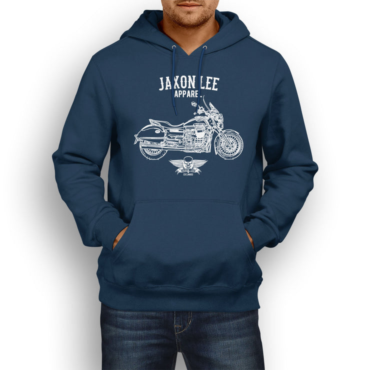 Jaxon Lee Moto Guzzi California 1400 Touring inspired Motorcycle Art Hoody - Jaxon lee