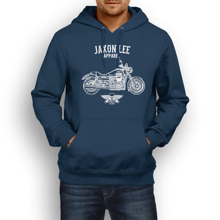 Jaxon Lee Moto Guzzi California 1400 Custom inspired Motorcycle Art Hoody - Jaxon lee
