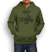 Jaxon Lee Art Hoodie aimed at fans of Harley Davidson Road King Motorbike