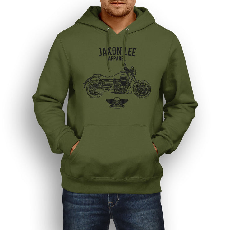 Jaxon Lee Moto Guzzi Audace inspired Motorcycle Art Hoody - Jaxon lee
