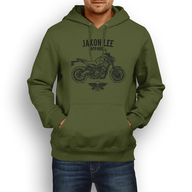 Jaxon Lee Illustration For A Yamaha MT09 Motorbike Fan Hoodie