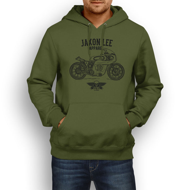 Jaxon Lee Norton Manx inspired Motorcycle Art Hoody - Jaxon lee