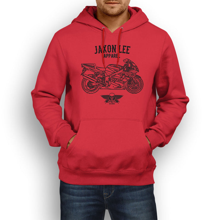 Jaxon Lee Illustration For A Suzuki GSXR 750 2003 Motorbike Fan Hoodie